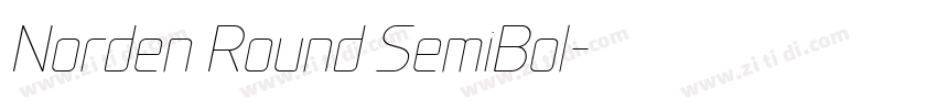 Norden Round SemiBol字体转换 Norden Round SemiBol字体转换